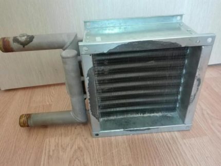 Vandens šildytuvas ventiliacijai