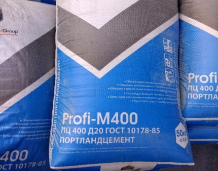 Portland cement torr blandning för avlagring