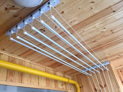 Ceiling dryer rods