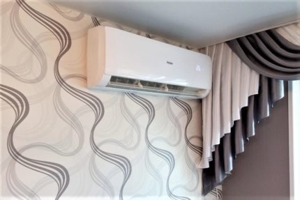 Haier air conditioning in the interior